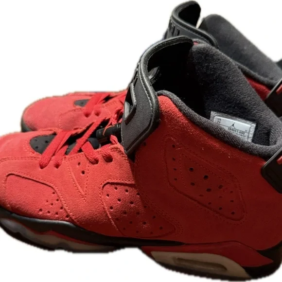 Jordan Retro Red High-Top Sneakers - Picture 3 of 4